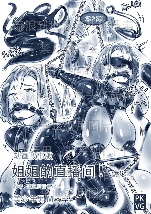 《姐姐的直播间！》第二弹！手绘动画故事版，姐弟的特殊关系，伪娘变装，乳胶衣BDSM！预览图