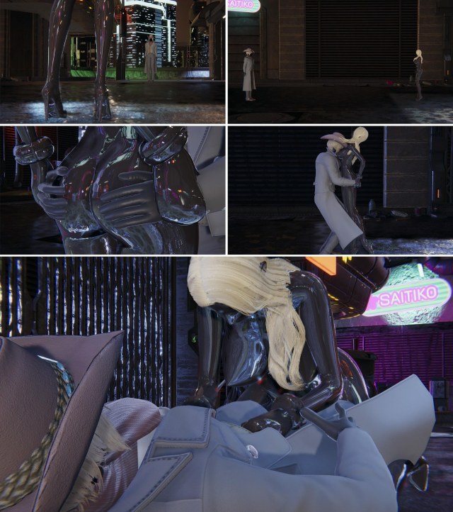 夜间偶遇 胶衣 性偶 紧身衣 人形 蒙面 全包 乳胶 BDSM 中文剧情向预览图