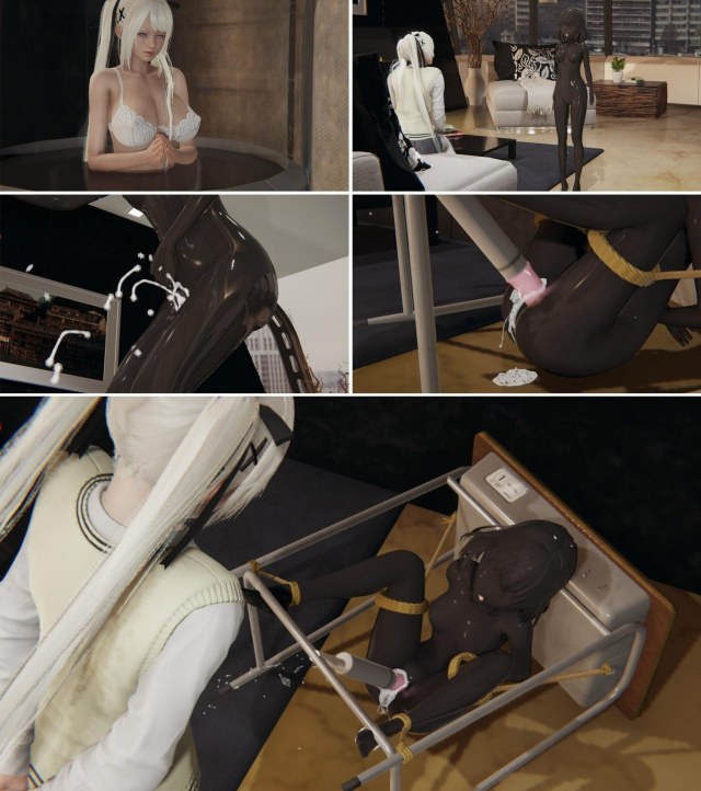 我的性偶是母亲？01 乳胶 玩弄 调教 紧身衣 堵嘴 人形 蒙面 BDSM 实验 中文剧情向预览图