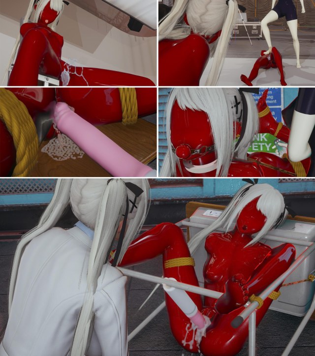 我的性偶是母亲？14  胶衣 玩弄 调教 紧身衣 堵嘴 人形 蒙面 BDSM 拘束 失禁 绑架 中文剧情向预览图