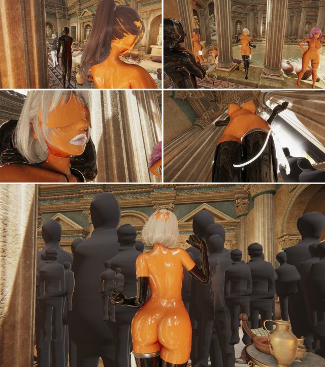 艺术展览馆 胶衣 性偶 紧身衣 束缚 人形 蒙面 全包 乳胶 调教 BDSM 中文剧情向预览图