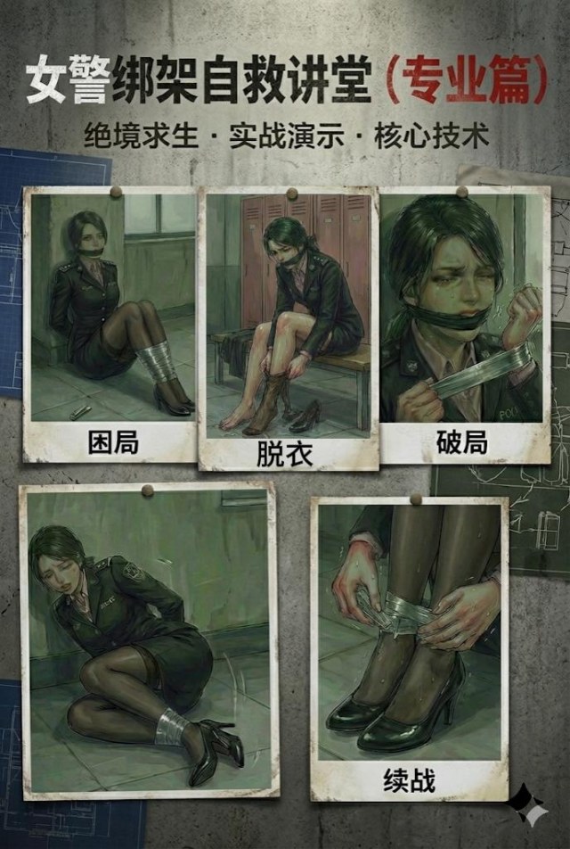 女警自救讲堂专业篇(3),女警讲述被中级绑匪绑架该如何自救(内含失禁,换衣)完结预览图