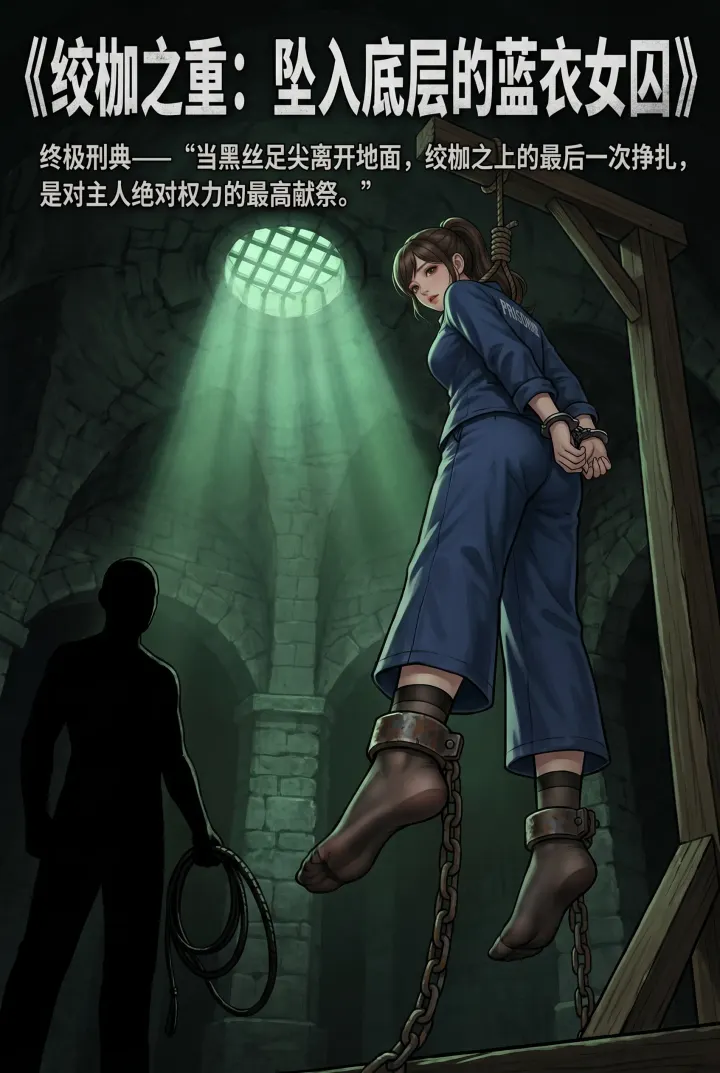 "A Female Prisoner in Black Stockings and a Blue Dress, Suspended by a Rope"Preview