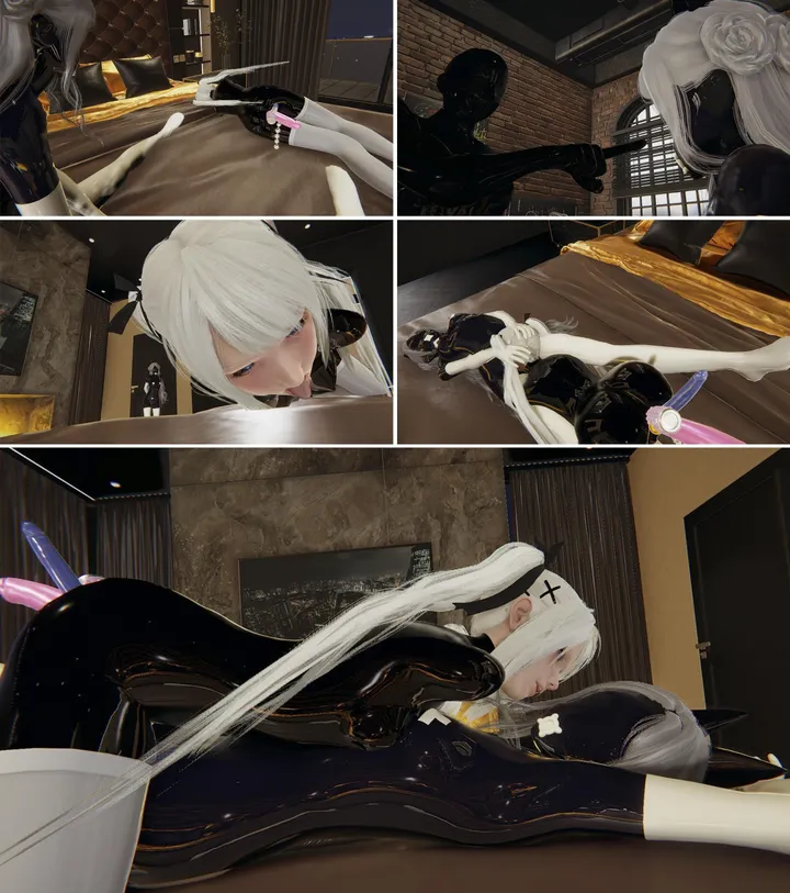Express 9, Latex, Latex Suit, Mannequin, Sex Doll, Full-Body Cover, Restraint, Training, Bondage, Packaging, High X, L