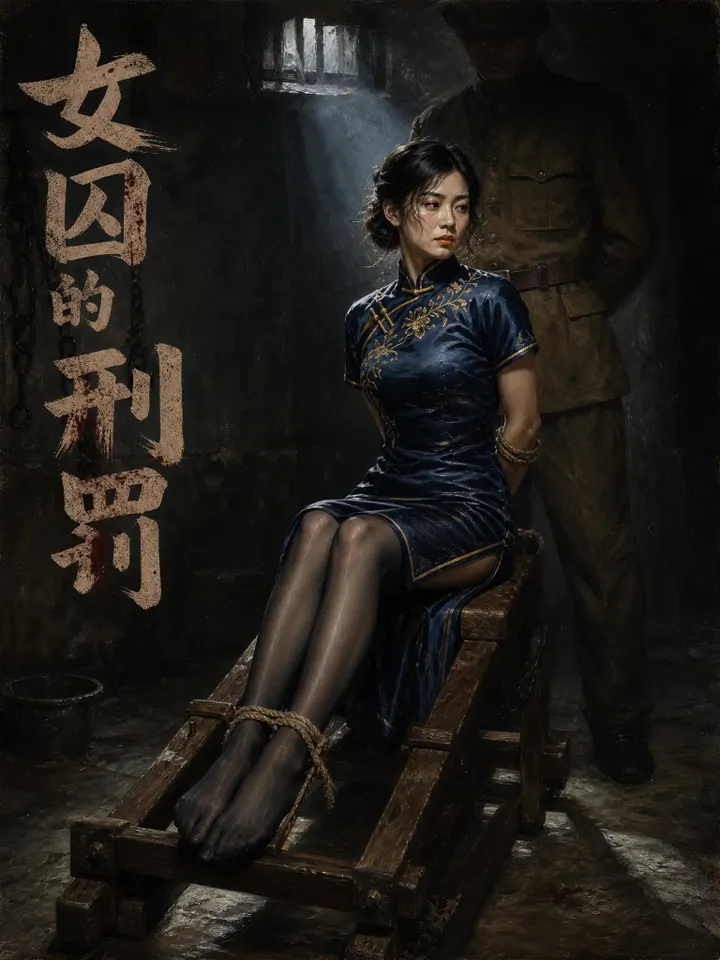 《女囚的逼供与刑罚》老虎凳 山羊舔脚预览图
