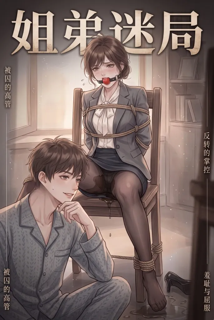 《姐弟之恋——弟弟的邪恶计划》 捆绑，TK挠痒，鞭打，揉胸，失禁 ，呻吟预览图