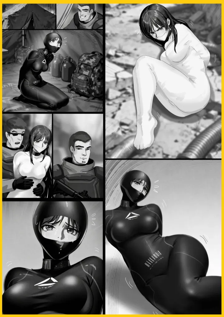 "Valkyrie's Restraint Suit 04" — Lelouch-style Art: The Ace Pilot, a Mature Woman. Trapped in a three-layered cage, hePreview
