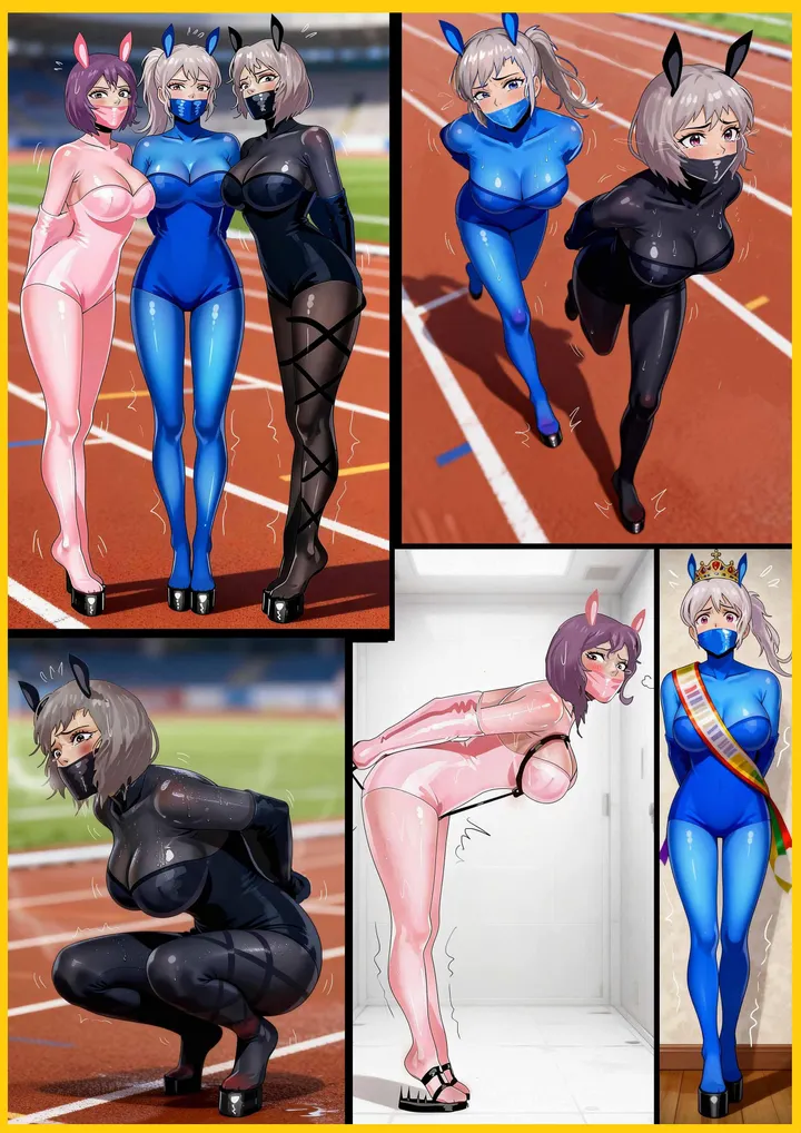 "Caged Stallion - The Race" A couple of pathetic, sexy, corseted mares are forced into a race, and when they lose, thePreview