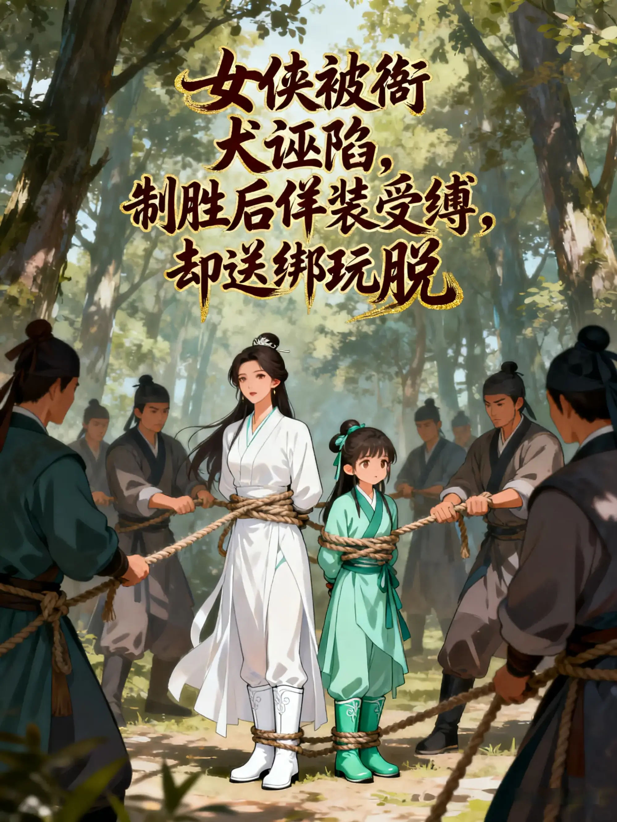 女侠被衙犬诬陷，制胜后佯装受缚，却送绑玩脱封面