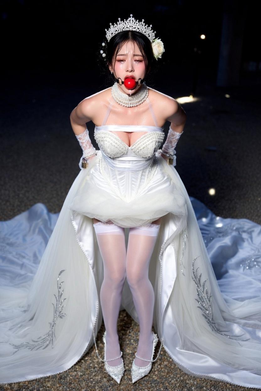 The Shackles of the Wedding Dress (A Collection of Wedding Dress Bondage)Cover