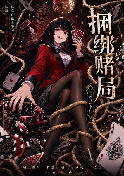 Kakegurui Fanfiction: Yumeko Jabami's Bondage Gamble [20P Illustration]Cover