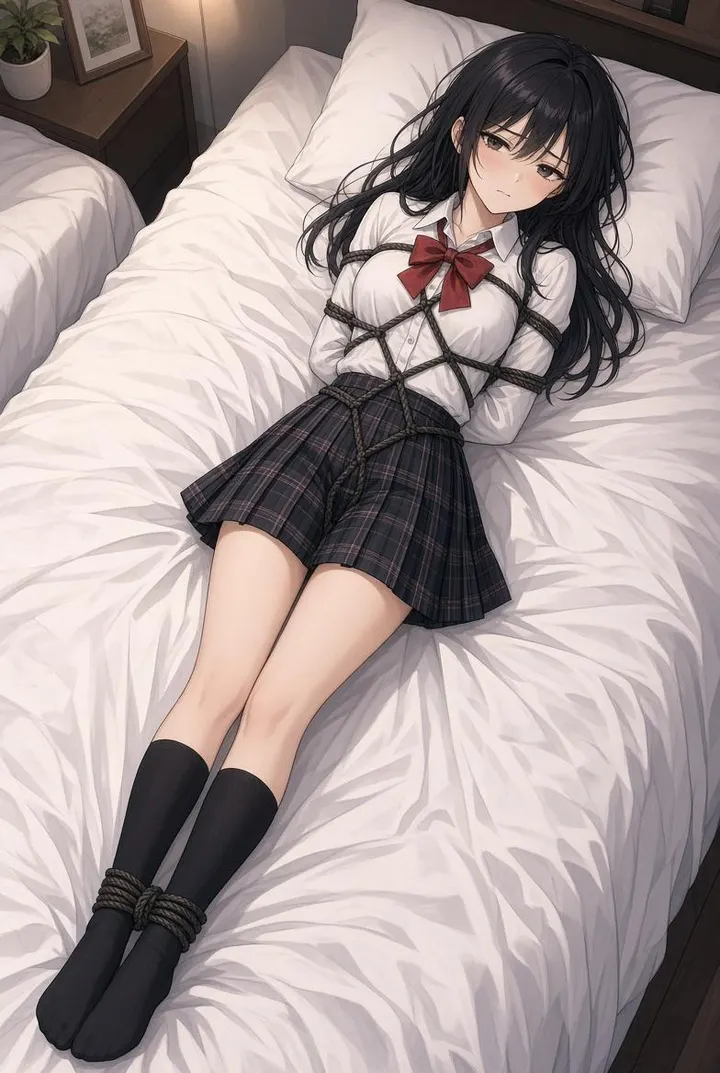 Running at night, I stumbled upon the campus belle bound and hanging from the parallel bars, begging me to untie her.Cover